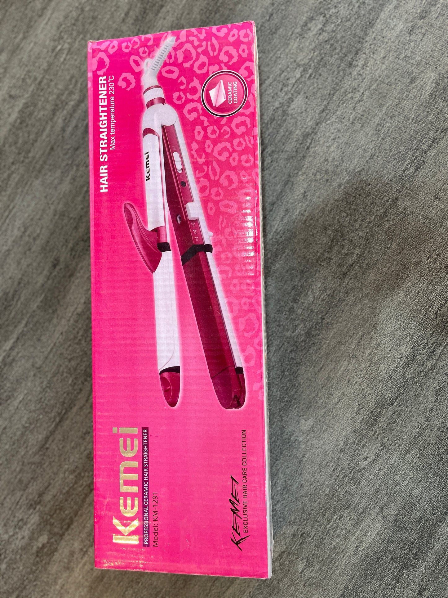 Kemei KM-1291 3-in-1 Hair Straightener