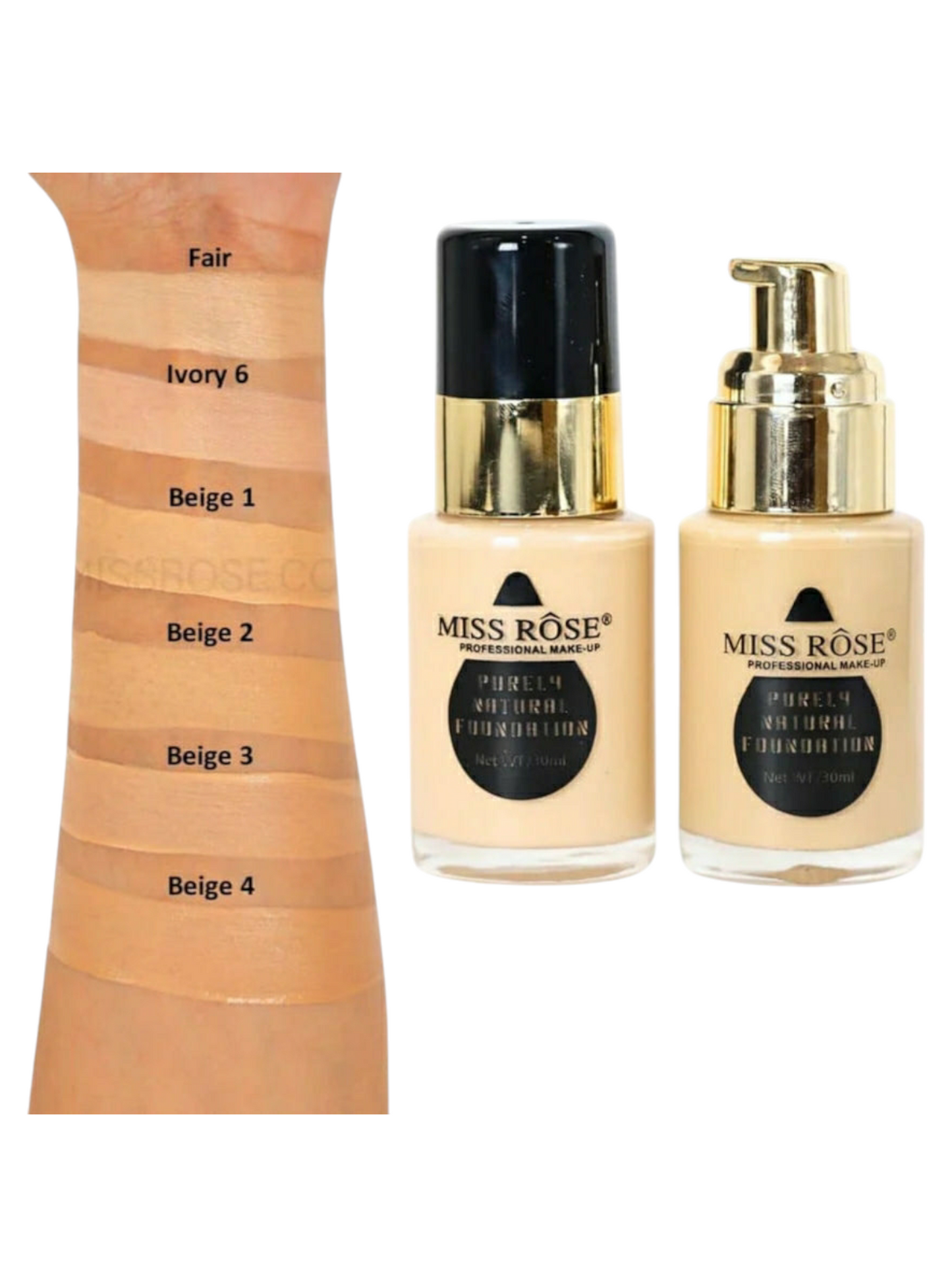 Miss Rose Purely Natural Foundation